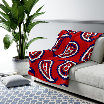 Nepal Retro Paisley Blanket Throw