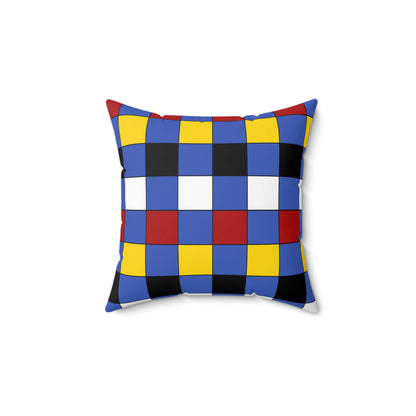 Eswatini Retro Check Cushion Pillow