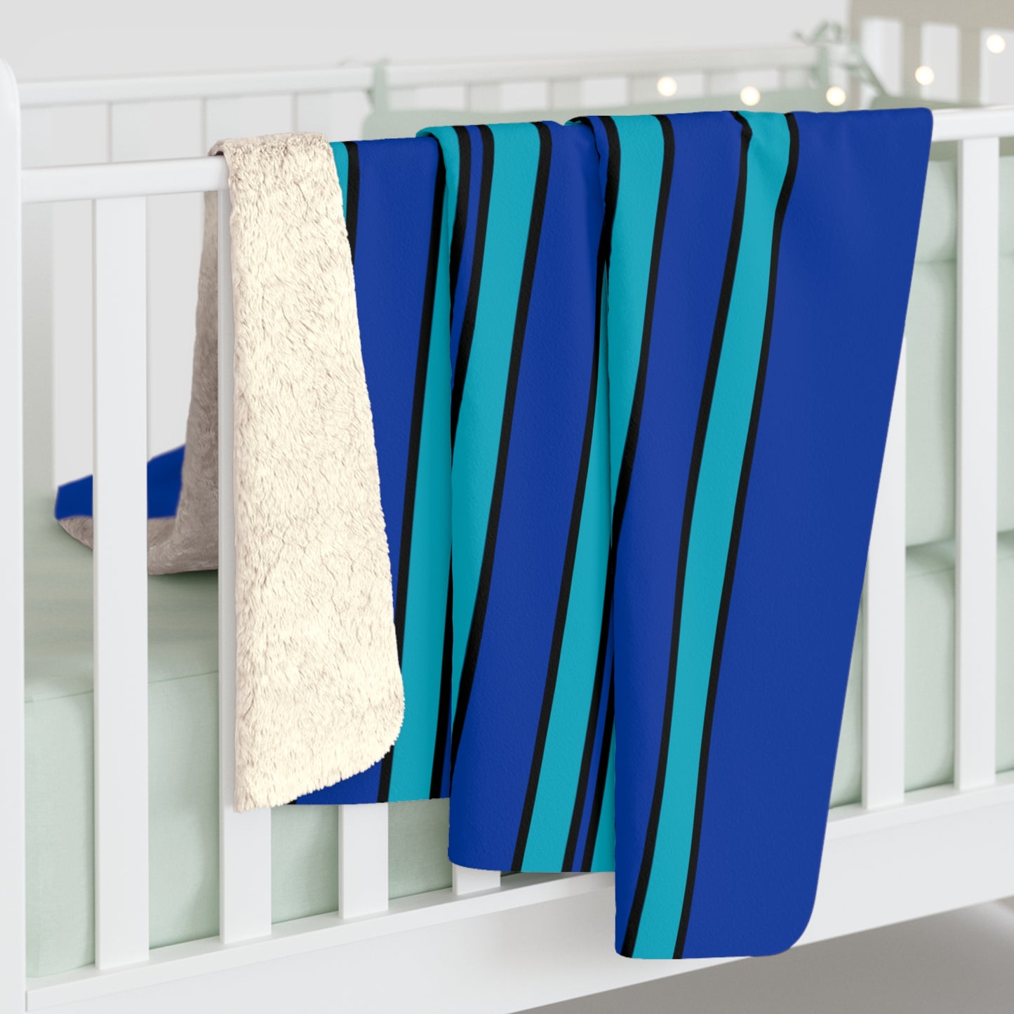 Pacific Islands Retro Stripes Blanket Throw
