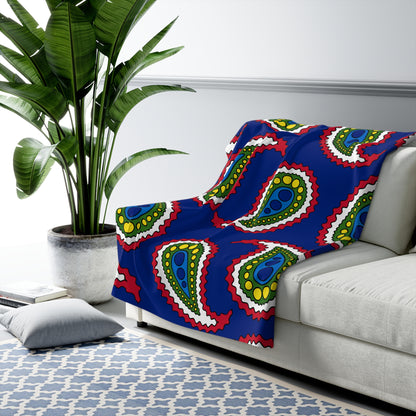 Pitcairn Retro Paisley Blanket Throw