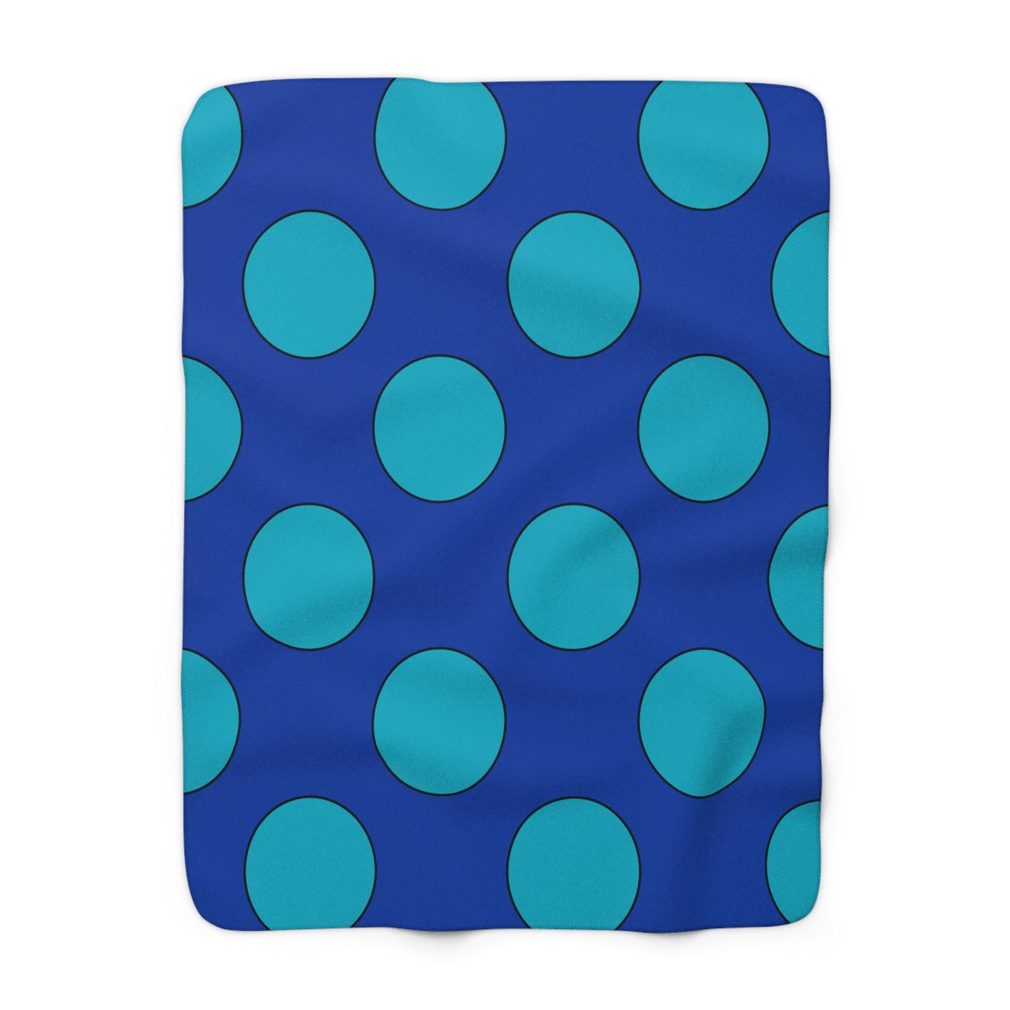 Pacific Islands Retro Polka Dots Blanket Throw