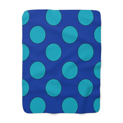 Pacific Islands Retro Polka Dots Blanket Throw