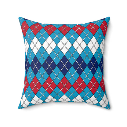 Tuvalu Retro Argyle Cushion Pillow