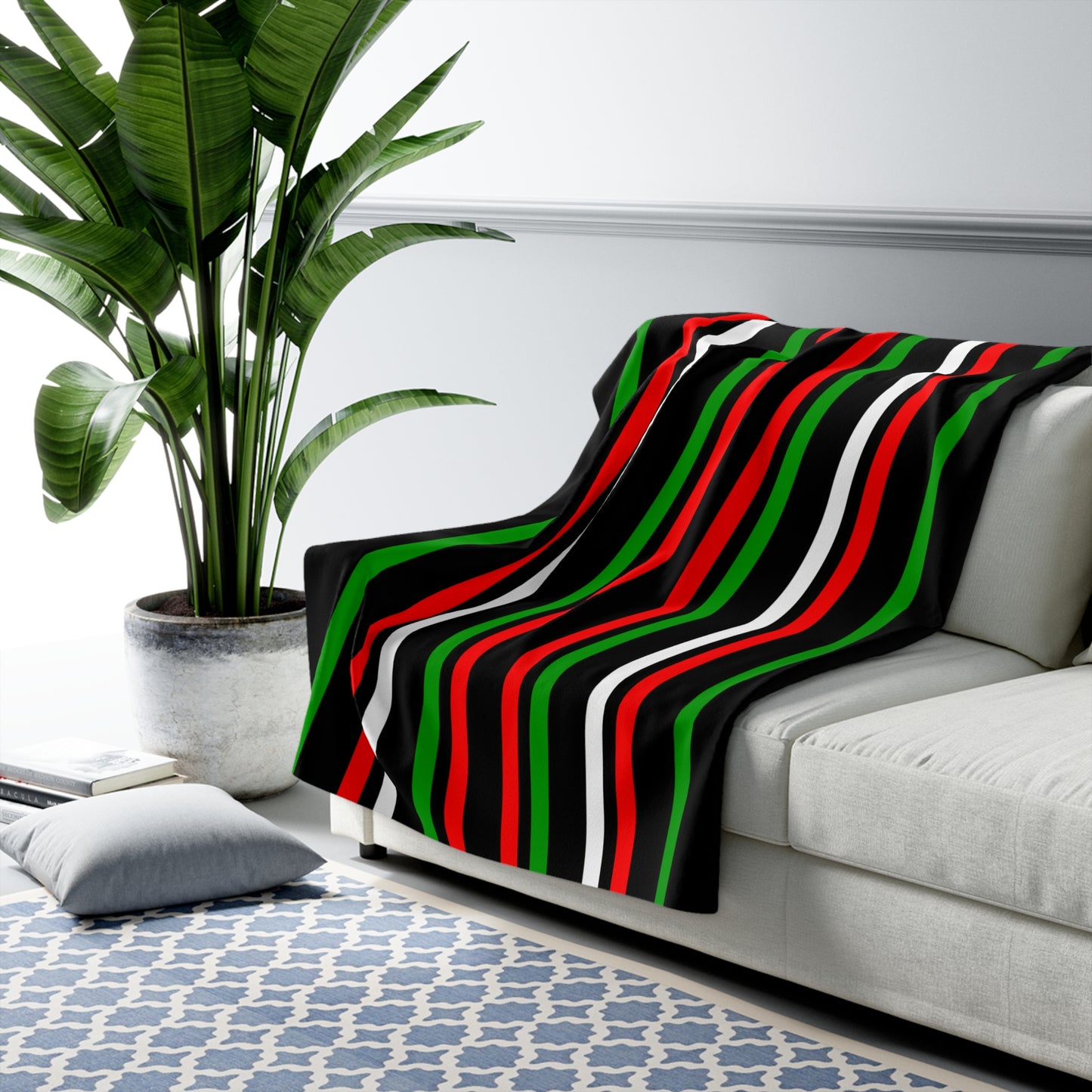 Sudan Retro Stripes Blanket Throw