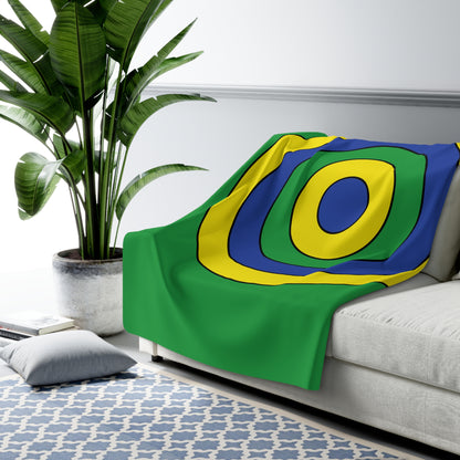 Brazil Retro Target Blanket Throw