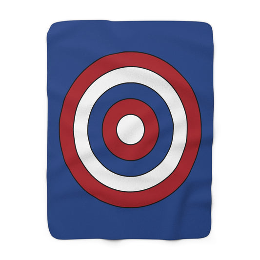 Caribbean Netherlands Retro Target Blanket Throw