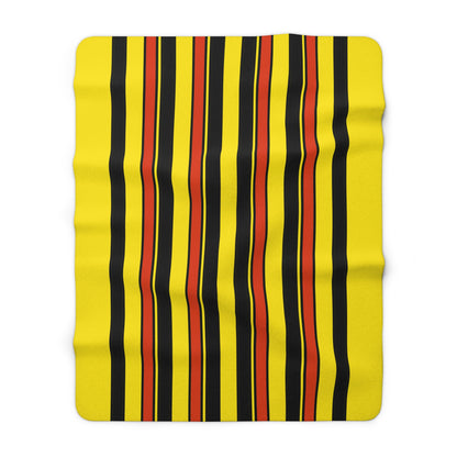 Uganda Retro Stripes Blanket Throw