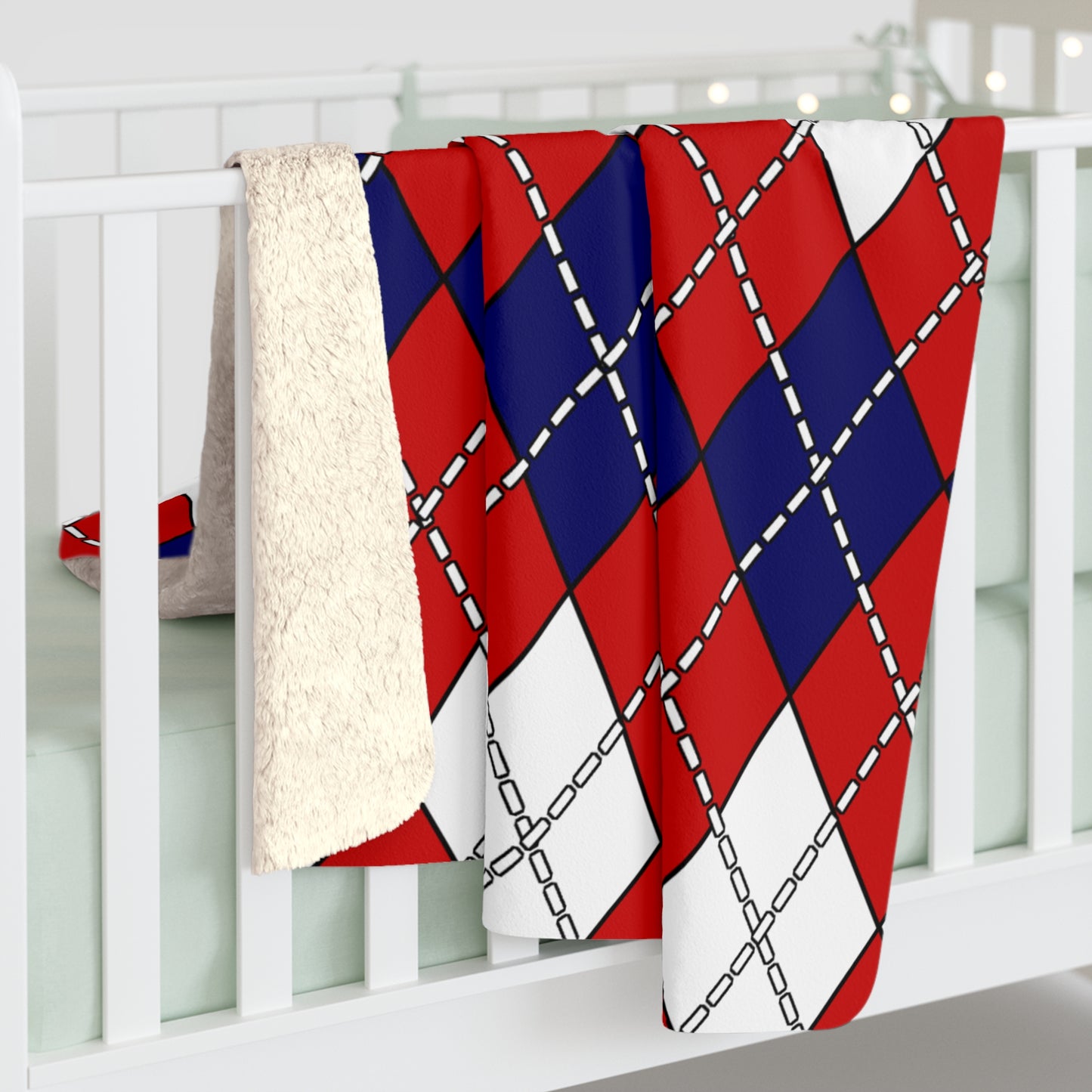 Liberia Retro Argyle Blanket Throw