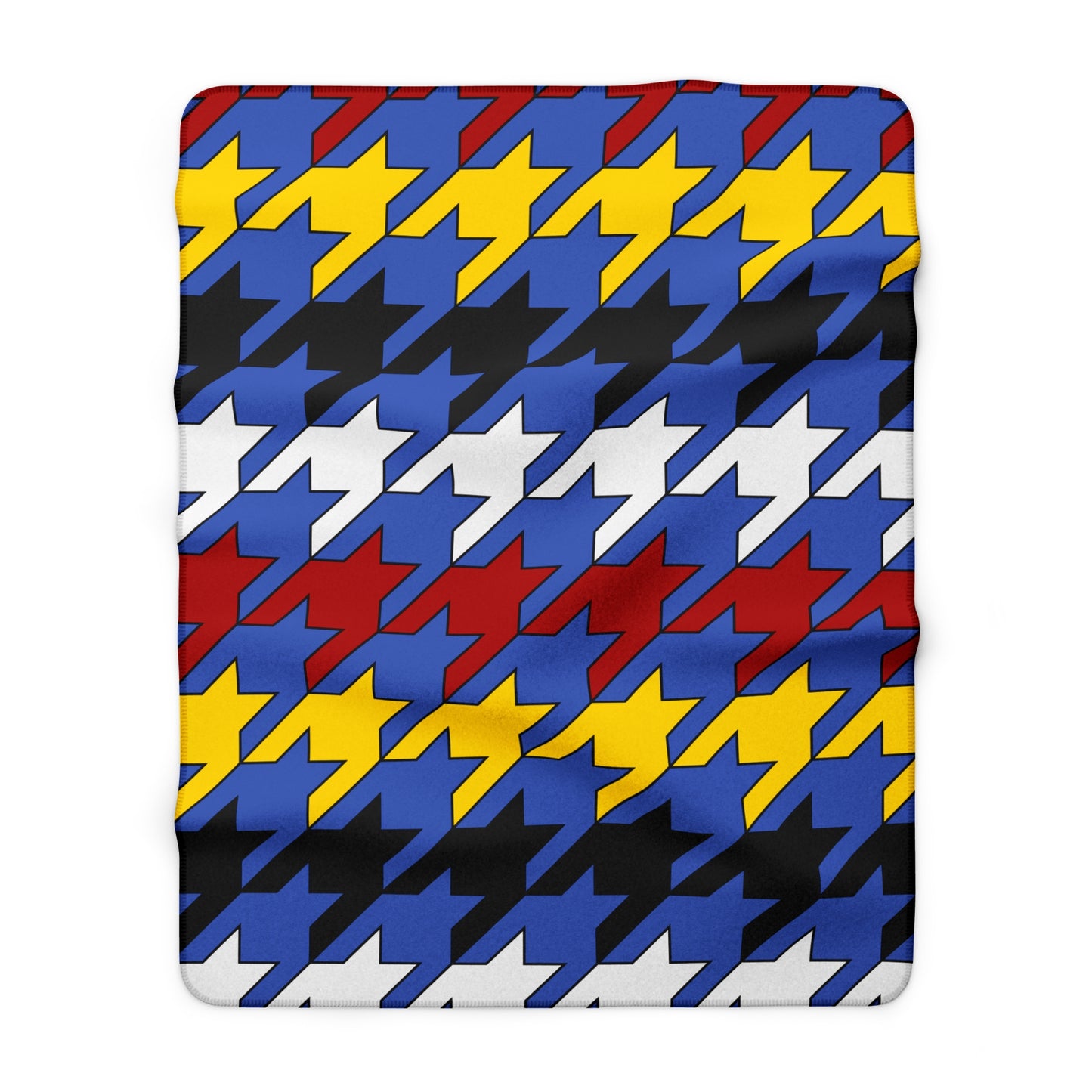 Eswatini Retro Houndstooth Blanket Throw