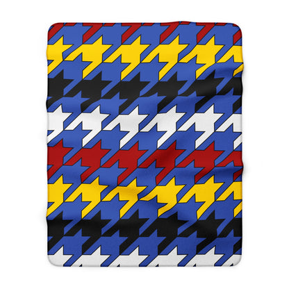 Eswatini Retro Houndstooth Blanket Throw