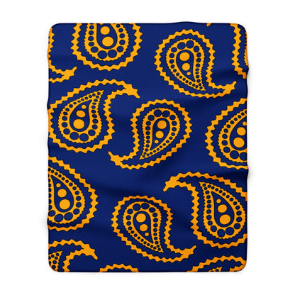 Nauru Retro Paisley Blanket Throw