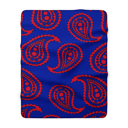 Haiti Retro Paisley Blanket Throw