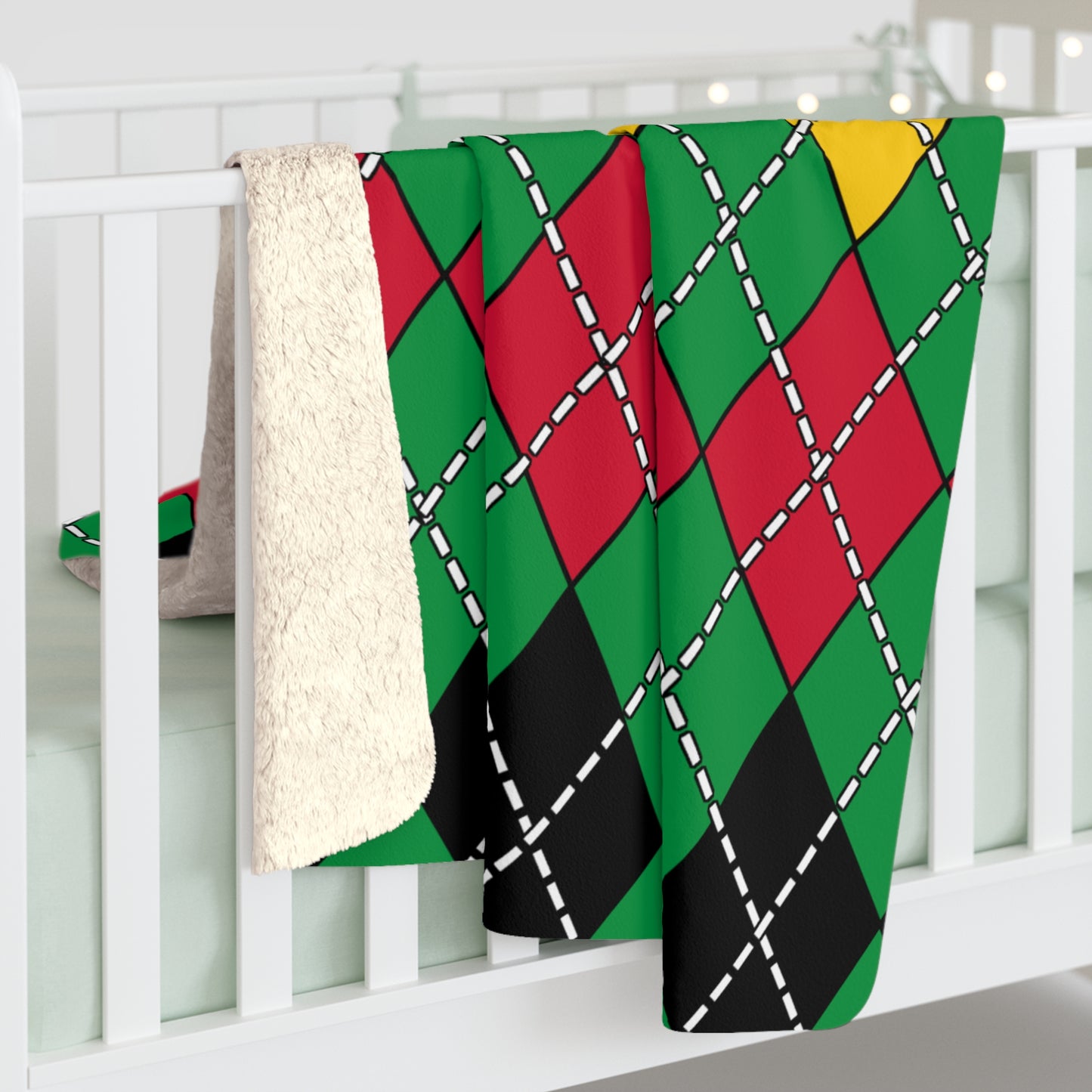 Vanuatu Retro Argyle Blanket Throw