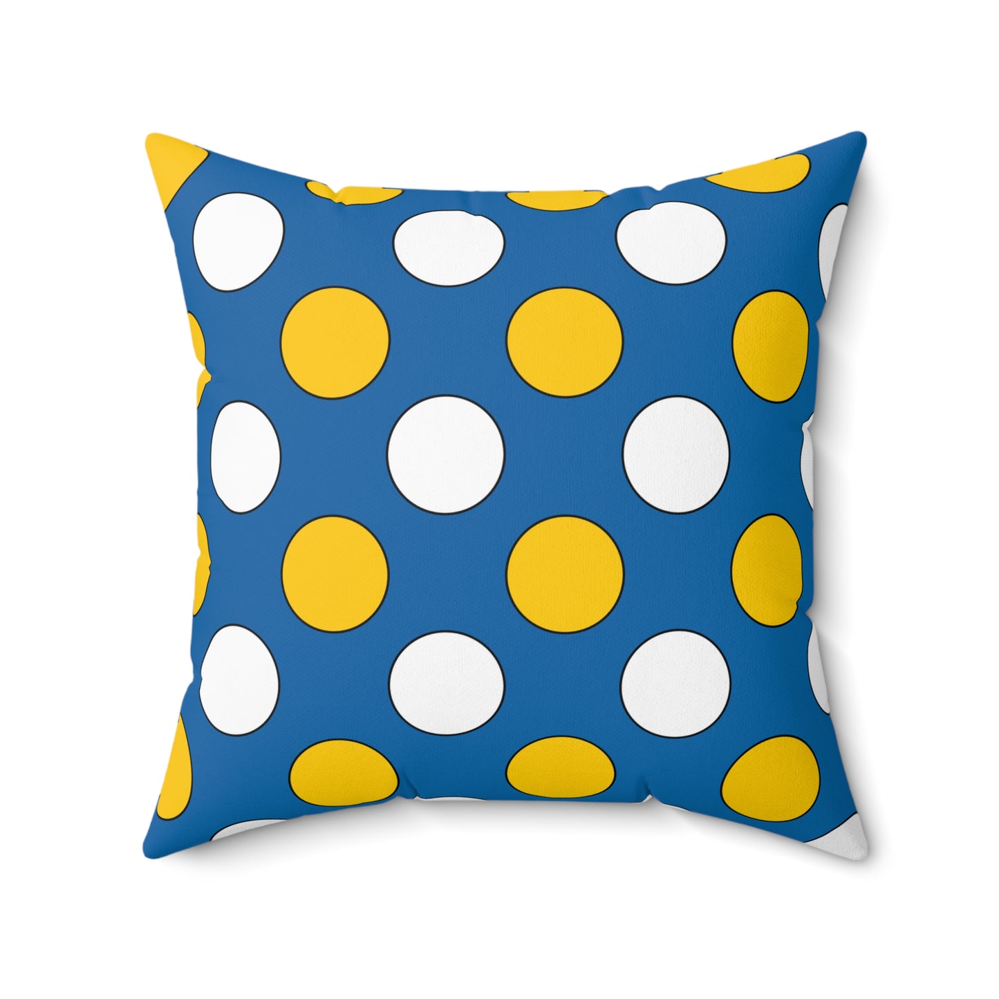 Canary Islands Retro Polka Dots Cushion Pillow