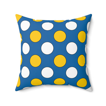 Canary Islands Retro Polka Dots Cushion Pillow