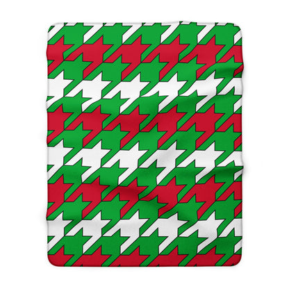 Wales Retro Houndstooth Blanket Throw