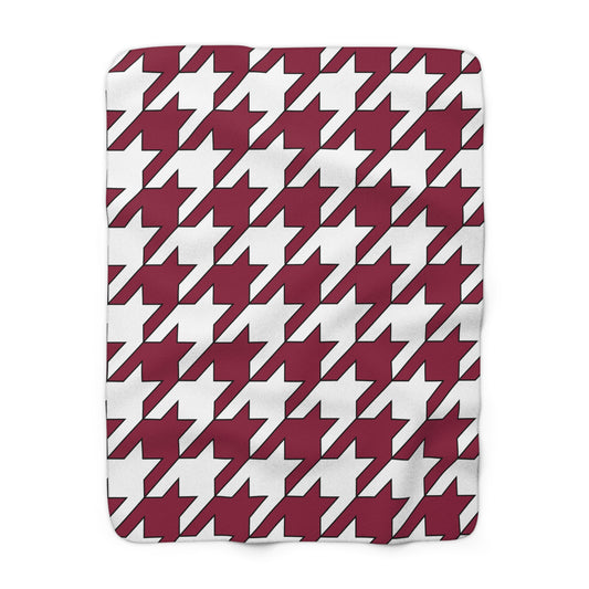 Qatar Retro Houndstooth Blanket Throw