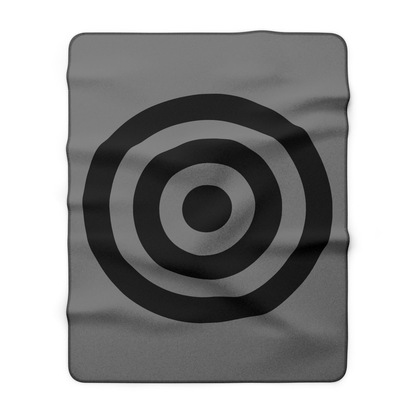 Grey, Black Retro Target Blanket Throw