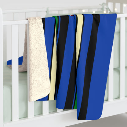 South Sudan Retro Stripes Blanket Throw