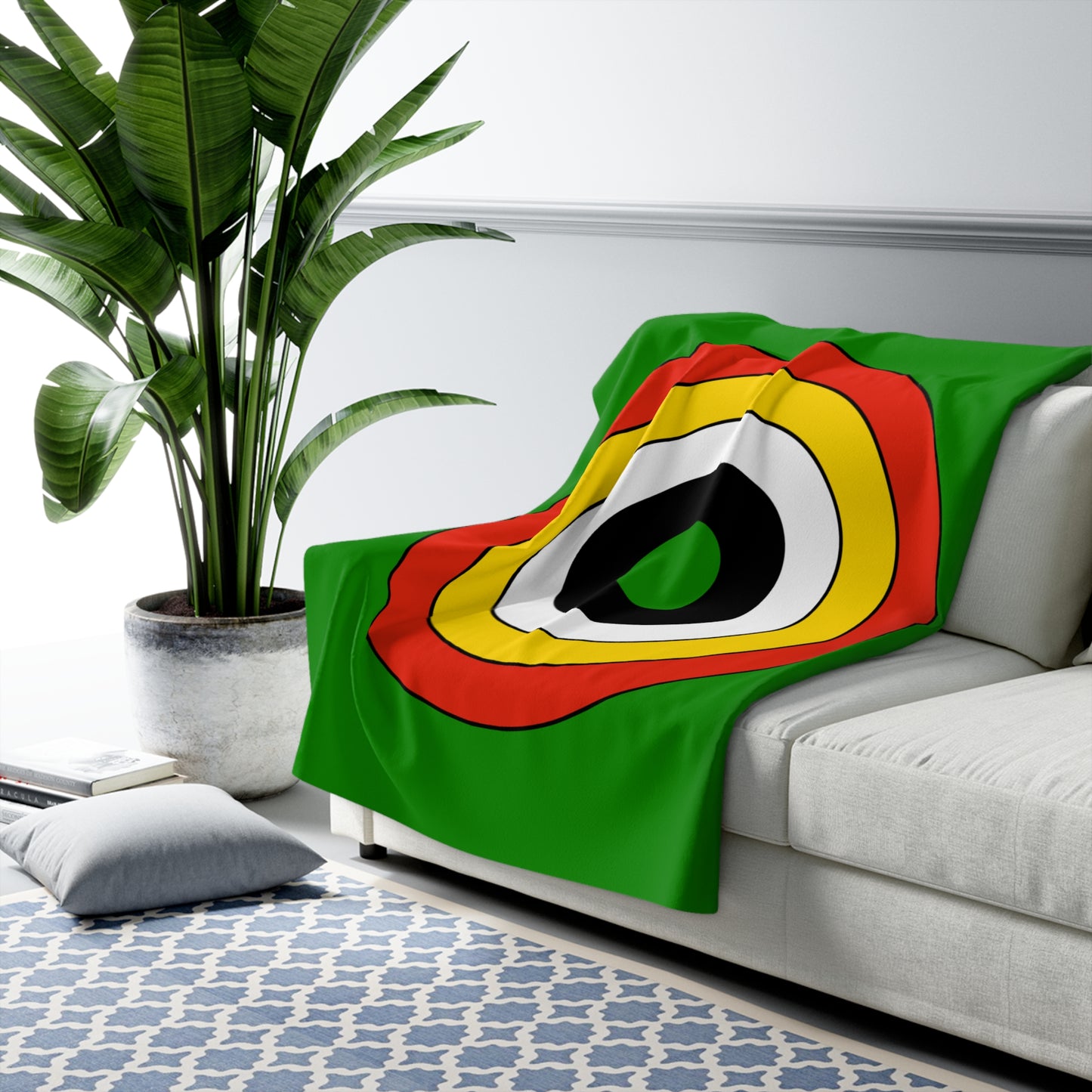 Dominica Retro Target Blanket Throw
