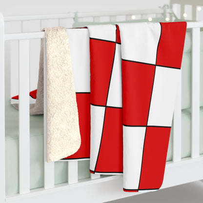 Singapore Retro Check Blanket Throw