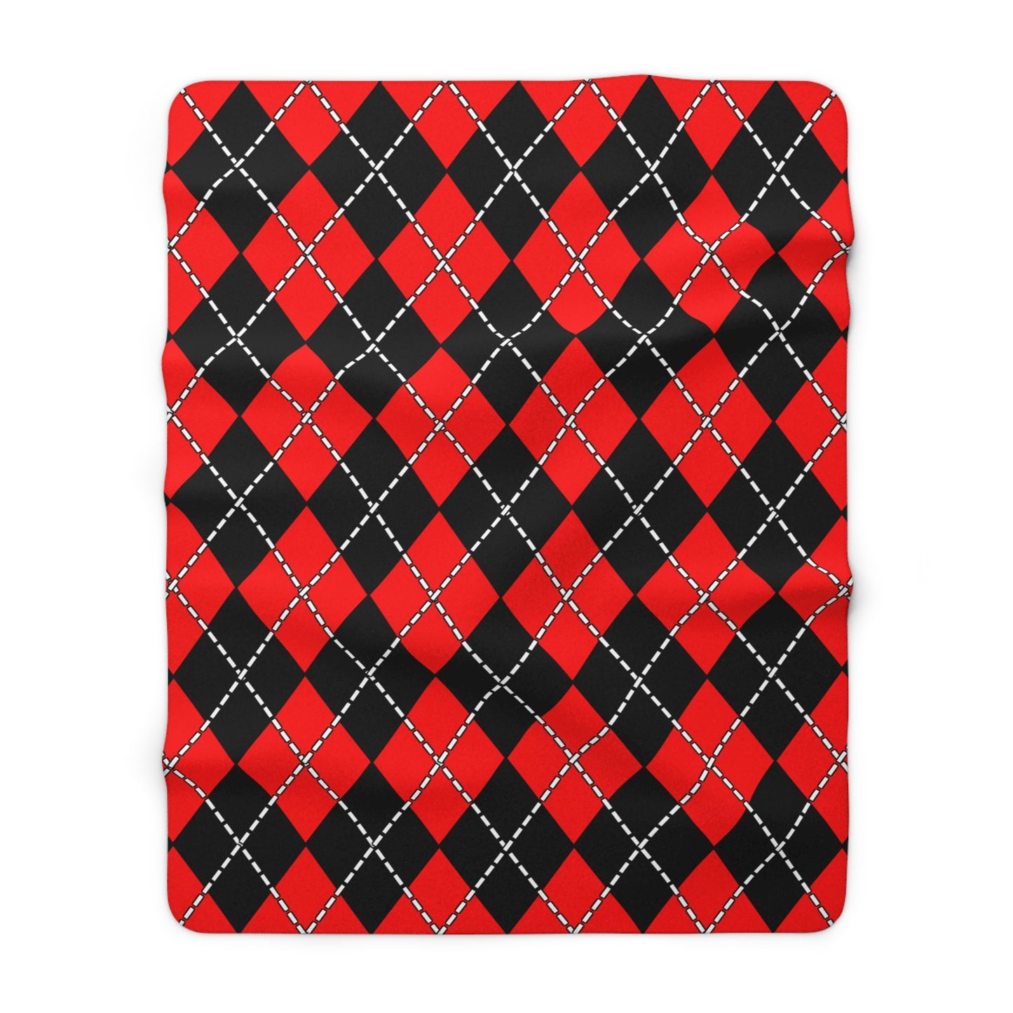 Albania Retro Argyle Blanket Throw