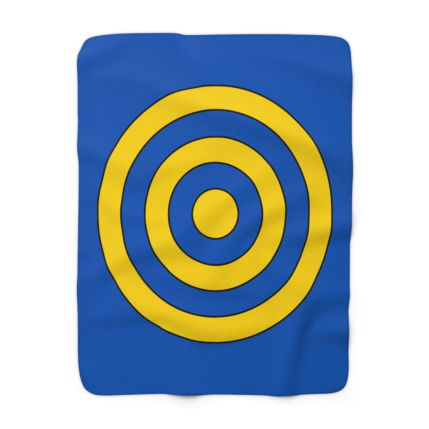 Ukraine Retro Target Blanket Throw