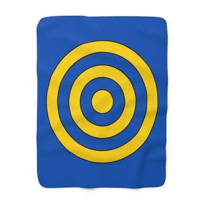 Ukraine Retro Target Blanket Throw