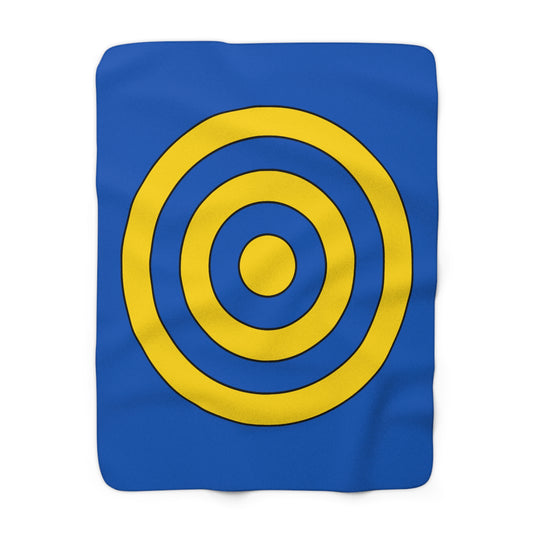 Ukraine Retro Target Blanket Throw