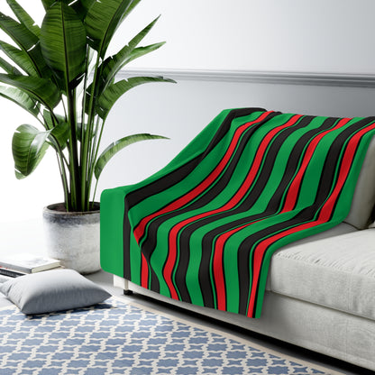 Martinique Retro Stripes Blanket Throw
