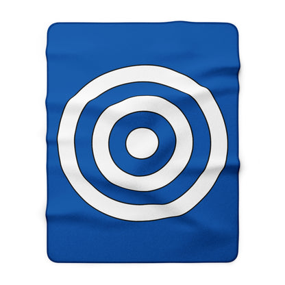 Greece Retro Target Blanket Throw