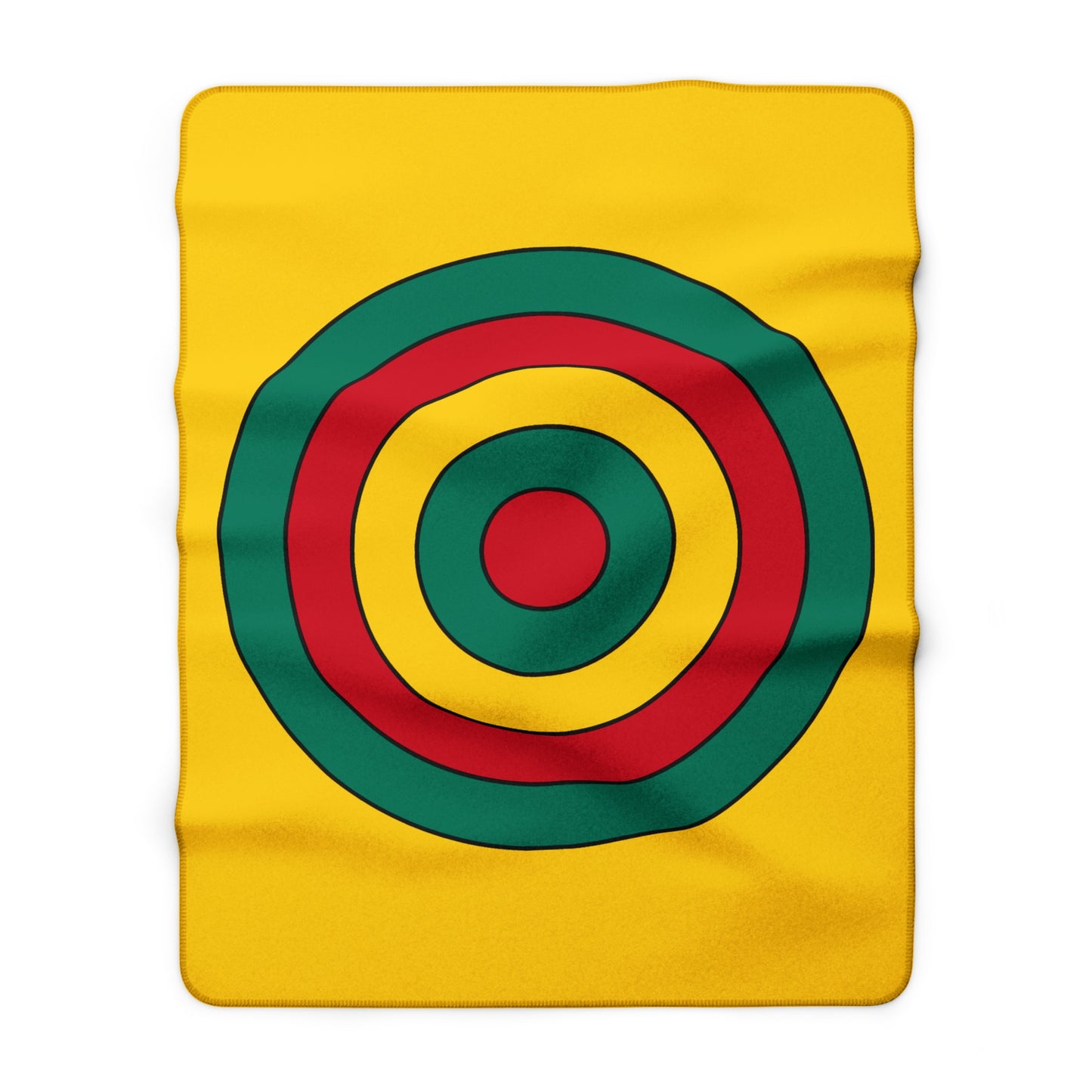 Cameroon Retro Target Blanket Throw