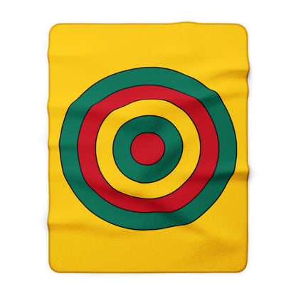 Cameroon Retro Target Blanket Throw