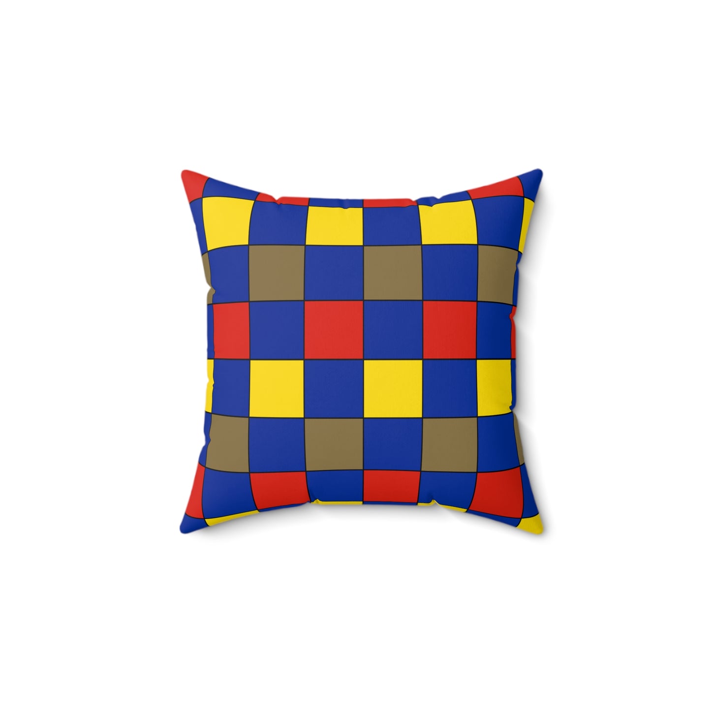 Moldova Retro Check Cushion Pillow