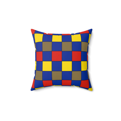 Moldova Retro Check Cushion Pillow