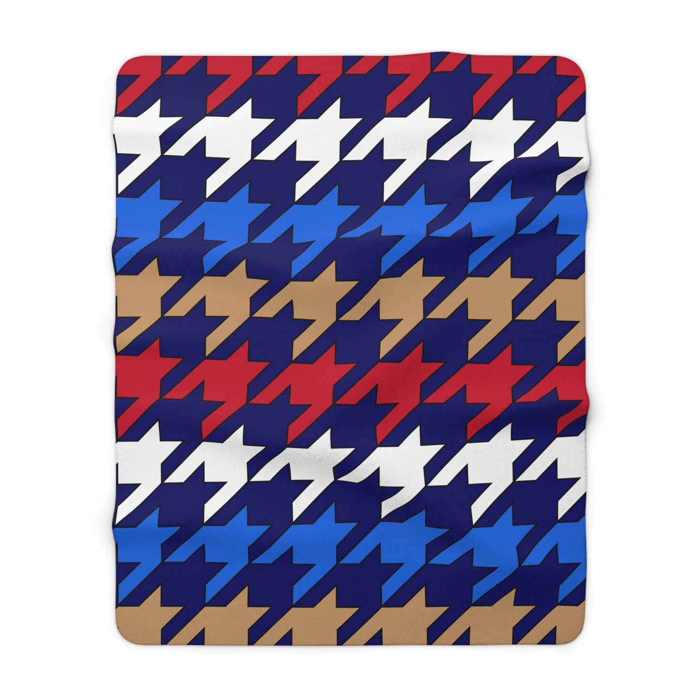 Tristan Da Cunha Retro Houndstooth Blanket Throw