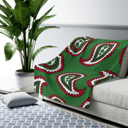 Suriname Retro Paisley Blanket Throw