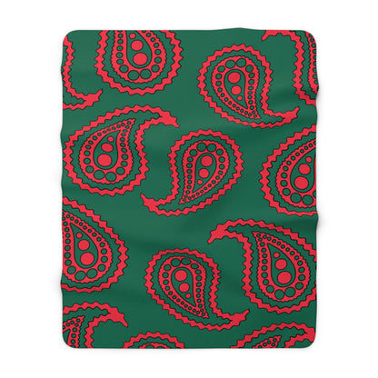 Bangladesh Retro Paisley Blanket Throw
