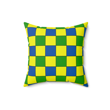 Saint Vincent And The Grenadines Retro Check Cushion Pillow