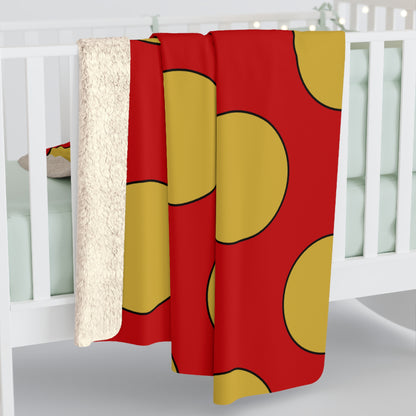 Montenegro Retro Polka Dots Blanket Throw