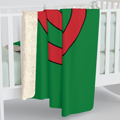 Turkmenistan Retro Target Blanket Throw