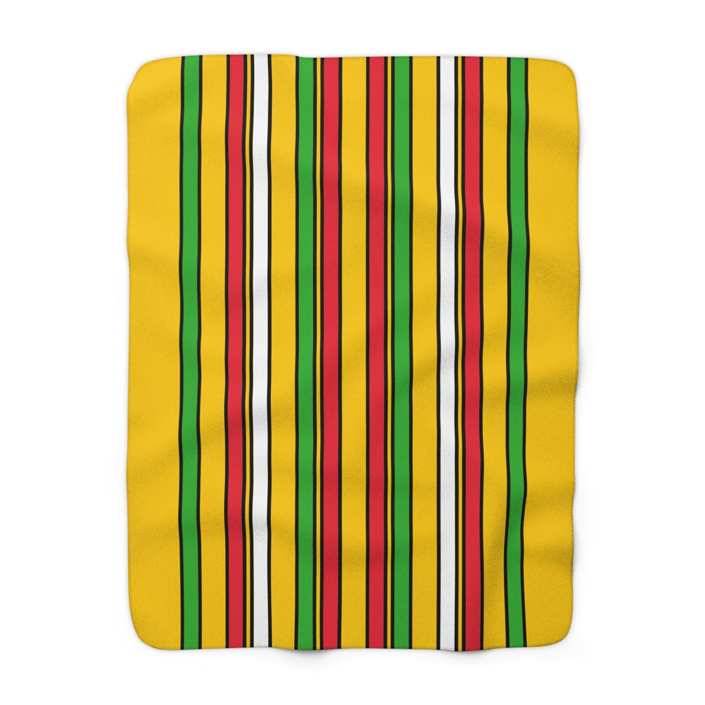 Myanmar Retro Stripes Blanket Throw