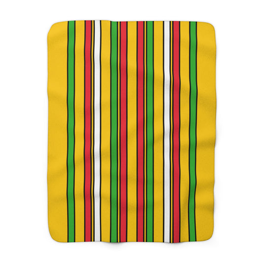 Myanmar Retro Stripes Blanket Throw