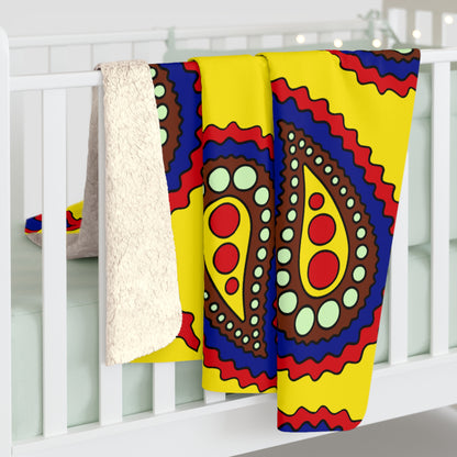 Ecuador Retro Paisley Blanket Throw