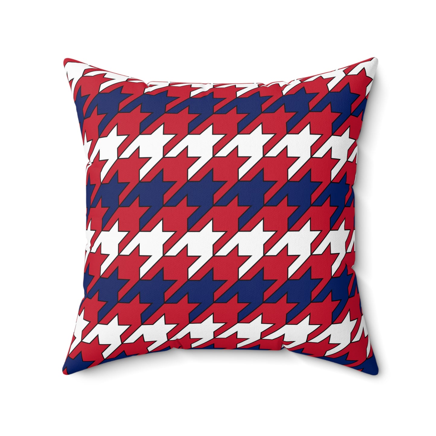 Saint Helena, Ascension And Tristan Da Cunha Retro Houndstooth Cushion Pillow