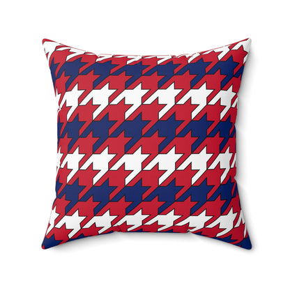 Saint Helena, Ascension And Tristan Da Cunha Retro Houndstooth Cushion Pillow