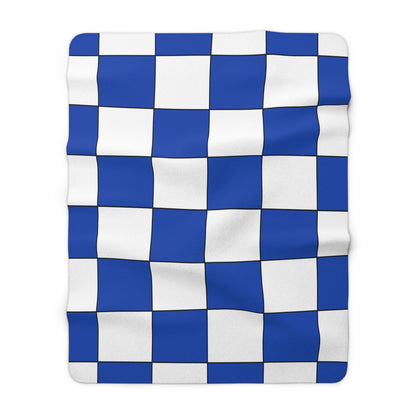 El Salvador Retro Check Blanket Throw