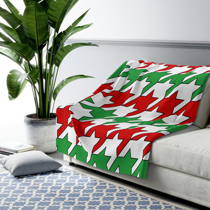 Iran Retro Houndstooth Blanket Throw