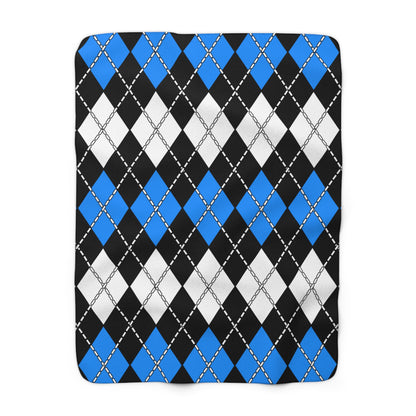 Estonia Retro Argyle Blanket Throw