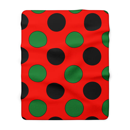 Malawi Retro Polka Dots Blanket Throw